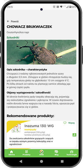 aplikacja idc katalog agrofagów z rekomendowanymi produktami